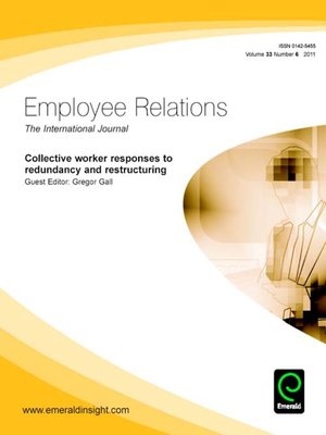 cover image of Employee Relations, Volume 33, Issue 6